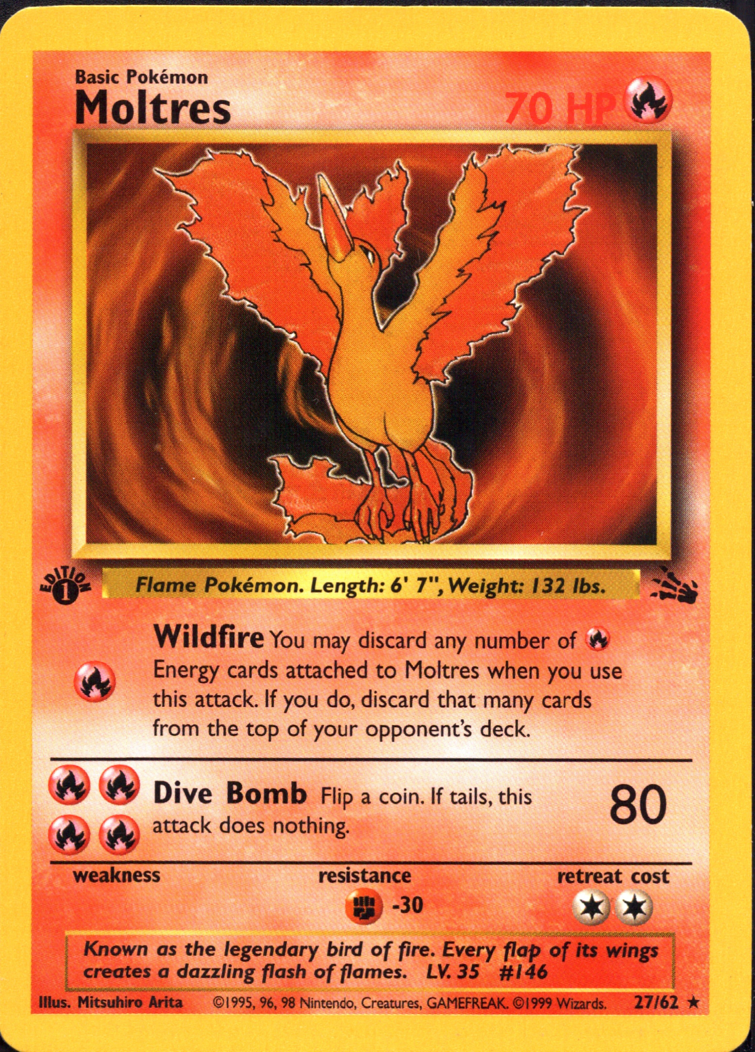 first edition pokemon card Moltres